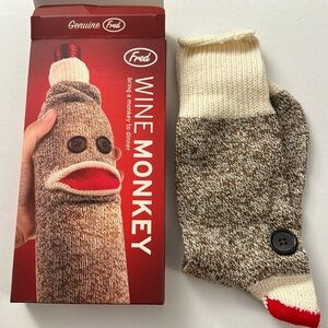 New Fred Sock Wine Monkey Cover J46